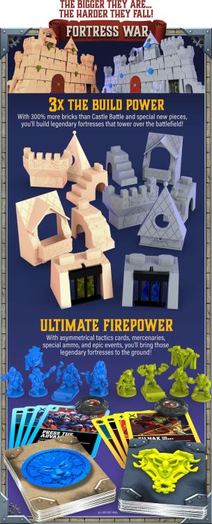 Crossbows & Catapults Fortress War Advanced Tabletop Game (with Bonus) Gallery Image 3