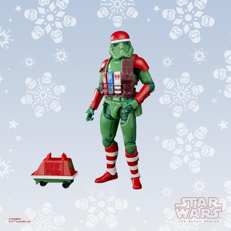 Star Wars: The Black Series 6" First Order Stormtrooper & Mouse Droid (Holiday Edition) Figure Gallery Image 5