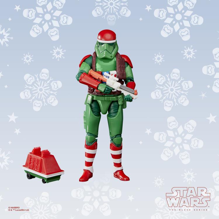 Star Wars: The Black Series 6" First Order Stormtrooper & Mouse Droid (Holiday Edition) Figure Gallery Image 7