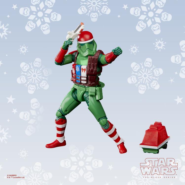 Star Wars: The Black Series 6" First Order Stormtrooper & Mouse Droid (Holiday Edition) Figure Gallery Image 3