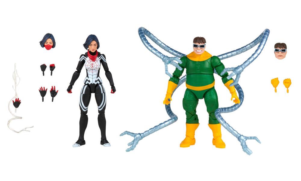 Spider-Man 60th Anniversary Marvel Legends Silk and Doctor Octopus Action Figure Two-Pack Gallery Image 12