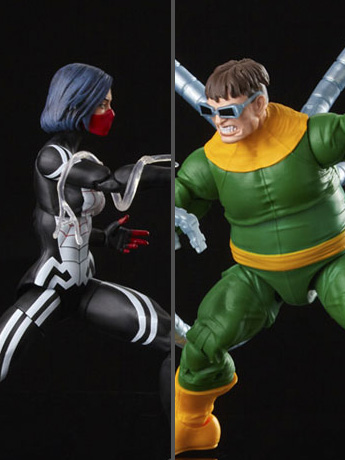 Spider-Man 60th Anniversary Marvel Legends Silk and Doctor Octopus Action Figure Two-Pack Gallery Image 2