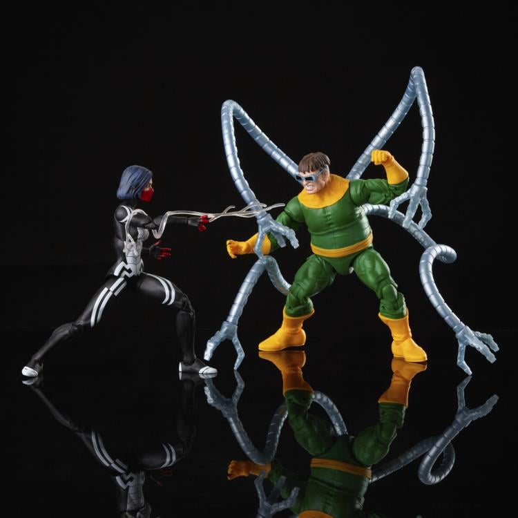 Spider-Man 60th Anniversary Marvel Legends Silk and Doctor Octopus Action Figure Two-Pack Gallery Image 3
