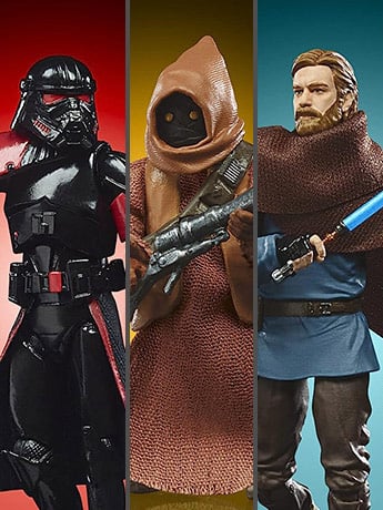 Star Wars: The Vintage Collection Obi-Wan Kenobi Three-Pack Gallery Image 2