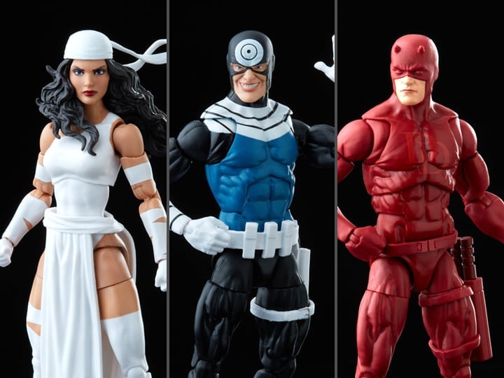 Marvel Legends Daredevil, Elektra, and Marvel's Bullseye Action Marvel Legends Daredevil, Elektra, and Marvel's Bullseye Action