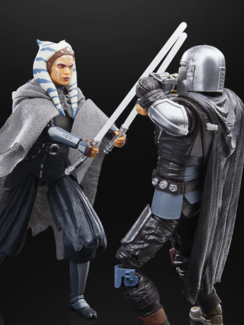 Star Wars: The Black Series 6" The Mandalorian, Ahsoka Tano & Grogu Exclusive 3-Pack Gallery Image 2