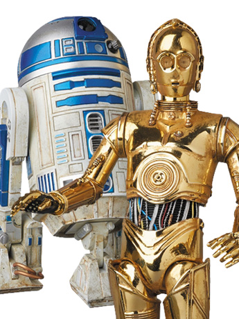 Star Wars MAFEX No. 012 C-3PO & R2-D2 Action Figures