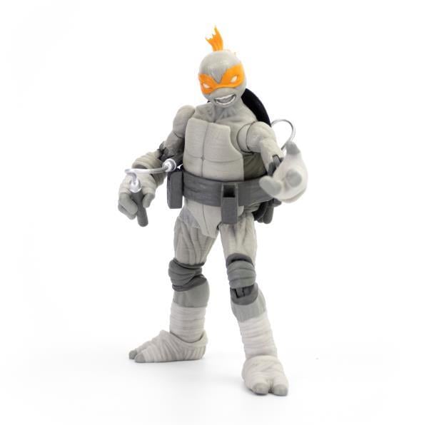 Teenage Mutant Ninja Turtles BST AXN (IDW Comic Black & White) SDCC 2023 Exclusive Figure Set Gallery Image 9