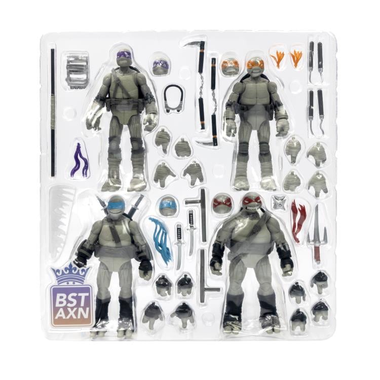 Teenage Mutant Ninja Turtles BST AXN (IDW Comic Black & White) SDCC 2023 Exclusive Figure Set Gallery Image 21