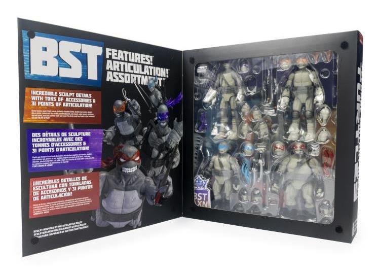 Teenage Mutant Ninja Turtles BST AXN (IDW Comic Black & White) SDCC 2023 Exclusive Figure Set Gallery Image 23