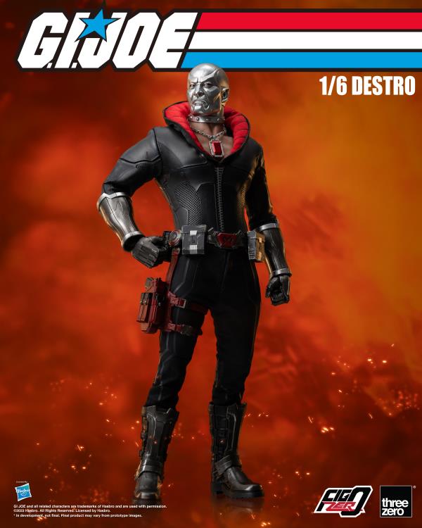 G.I. Joe FigZero Destro 1/6 Scale Collectible Figure Gallery Image 3