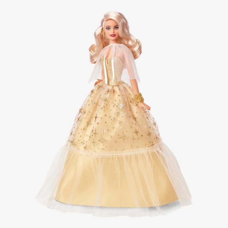 Barbie 2023 Holiday Barbie Doll (Wavy Blonde Hair) Gallery Image 4