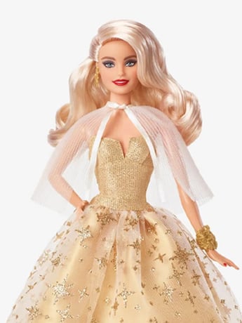 Barbie 2023 Holiday Barbie Doll (Wavy Blonde Hair) Gallery Image 2