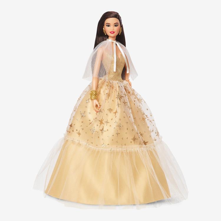 Barbie 2023 Holiday Barbie Doll (Straight Black Hair) Gallery Image 4