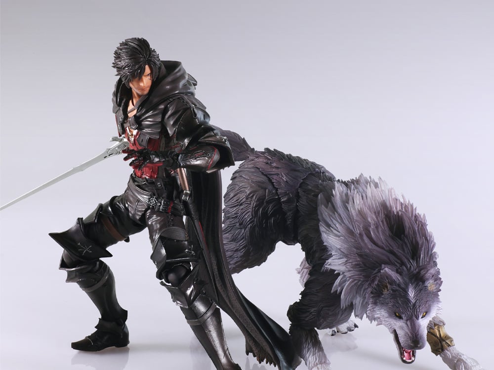 Final Fantasy XVI Bring Arts Clive Rosfield and Torgal Action Figure Two-Pack Gallery Image 1