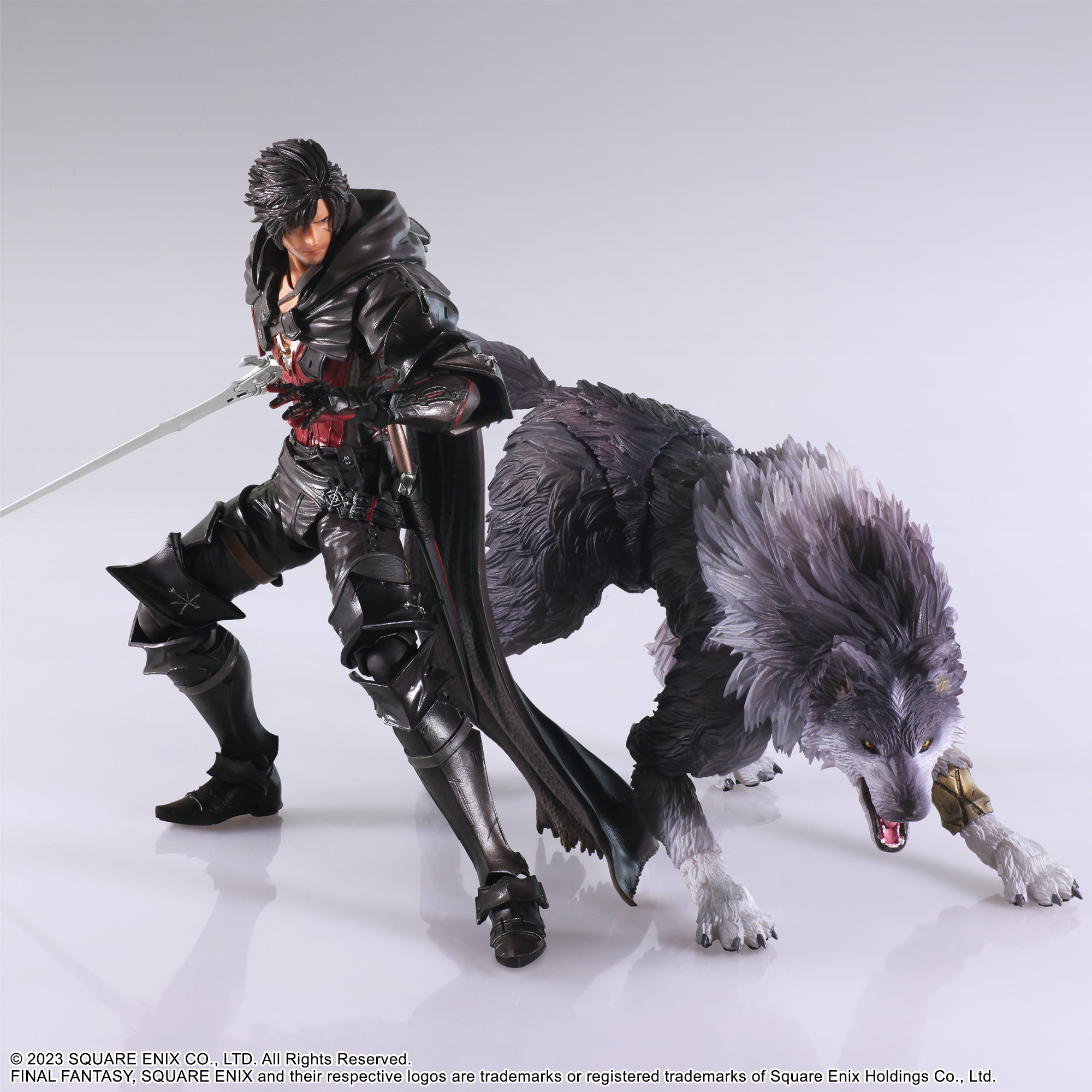 Final Fantasy XVI Bring Arts Clive Rosfield and Torgal Action Figure Two-Pack Gallery Image 3