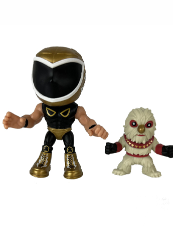 Legends of Lucha Libre Luchacitos Tinieblas Jr with Atushe (Gold Mask Ver.) Gallery Image 2