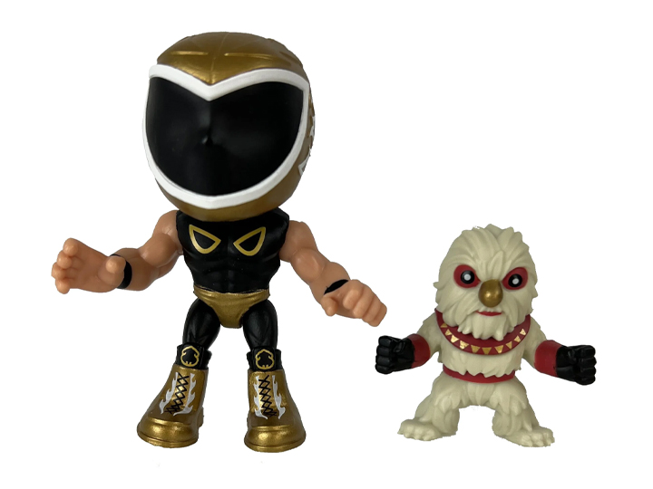 Legends of Lucha Libre Luchacitos Tinieblas Jr with Atushe (Gold Mask Ver.) Gallery Image 1