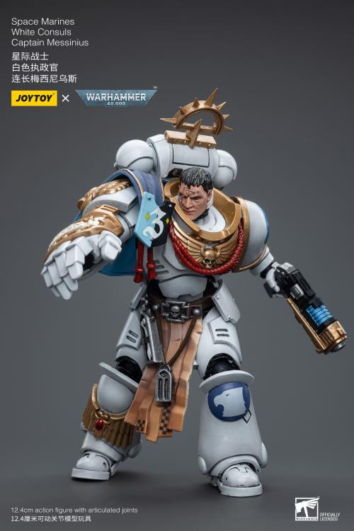 Warhammer 40k Space Marines White Consuls Captain Messinius 1/18 Scale Action Figure Gallery Image 6