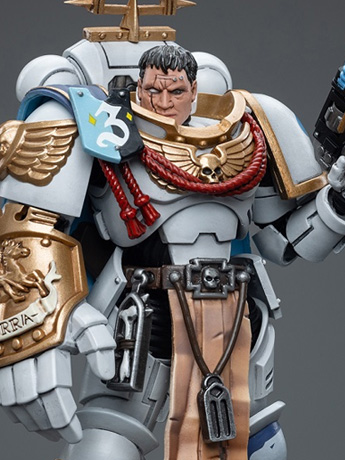 Warhammer 40k Space Marines White Consuls Captain Messinius 1/18 Scale Action Figure Gallery Image 2