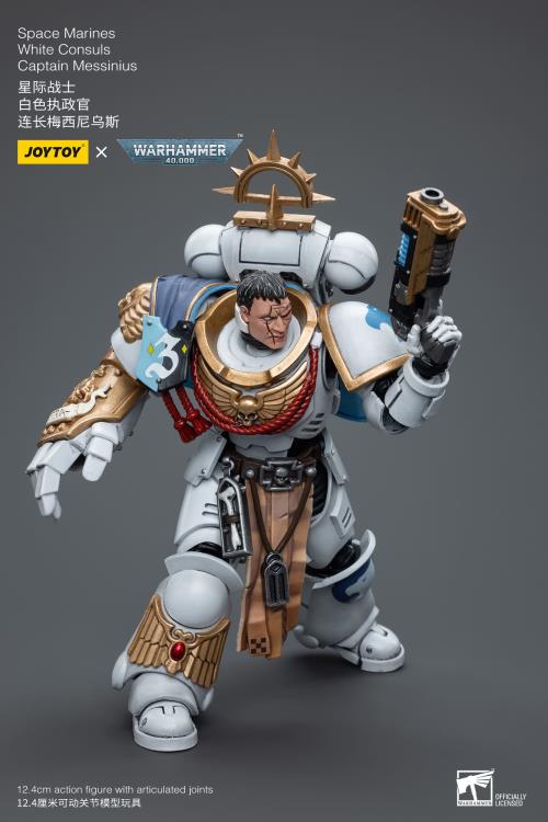 Warhammer 40k Space Marines White Consuls Captain Messinius 1/18 Scale Action Figure Gallery Image 7