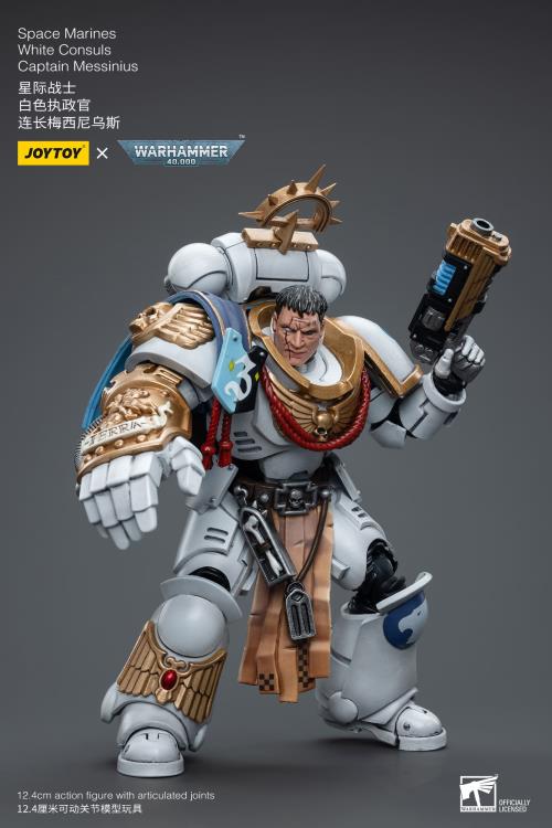 Warhammer 40k Space Marines White Consuls Captain Messinius 1/18 Scale Action Figure Gallery Image 3