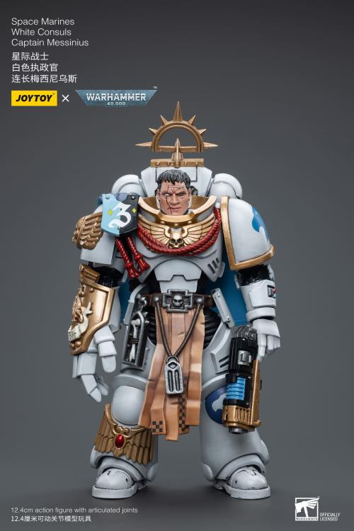 Warhammer 40k Space Marines White Consuls Captain Messinius 1/18 Scale Action Figure Gallery Image 4