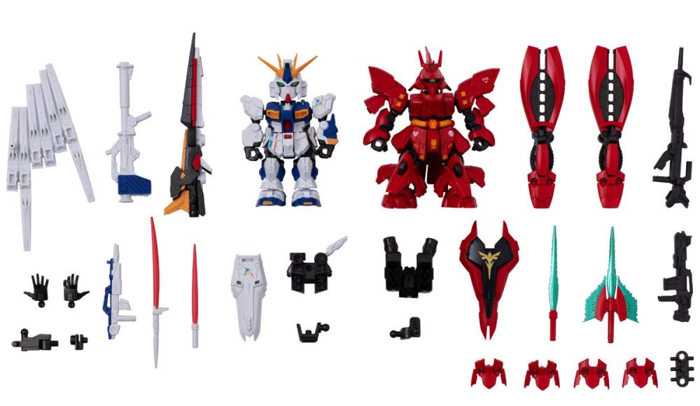 Gundam Mobility Joint Gundam RX-93ff νGundam & MSN-04FF Sazabi Set of 2 Figures Gallery Image 12