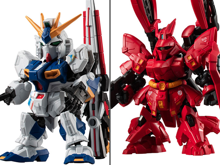 Gundam Mobility Joint Gundam RX-93ff νGundam & MSN-04FF Sazabi Set of 2 Figures Gallery Image 1