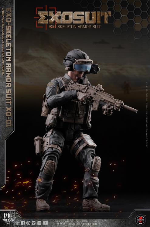 Future Series EXO-Skeleton Armor Suit XO-01 1/18 Scale Figure Set Gallery Image 13