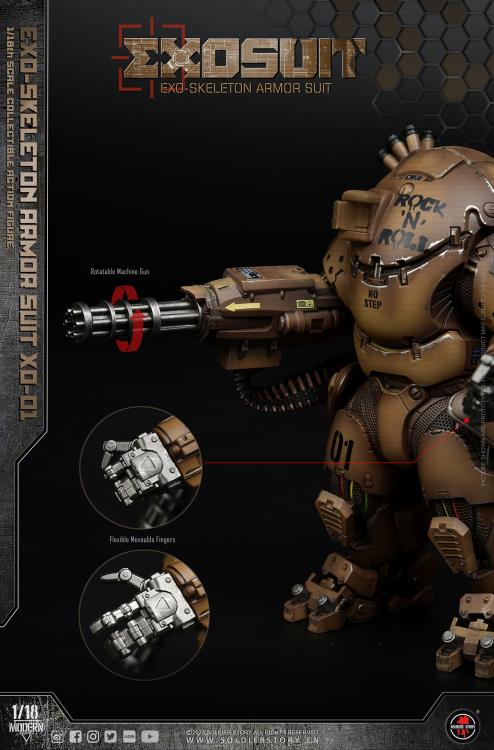 Future Series EXO-Skeleton Armor Suit XO-01 1/18 Scale Figure Set Gallery Image 20