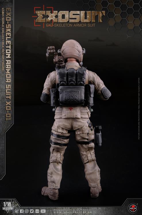 Future Series EXO-Skeleton Armor Suit XO-01 1/18 Scale Figure Set Gallery Image 12