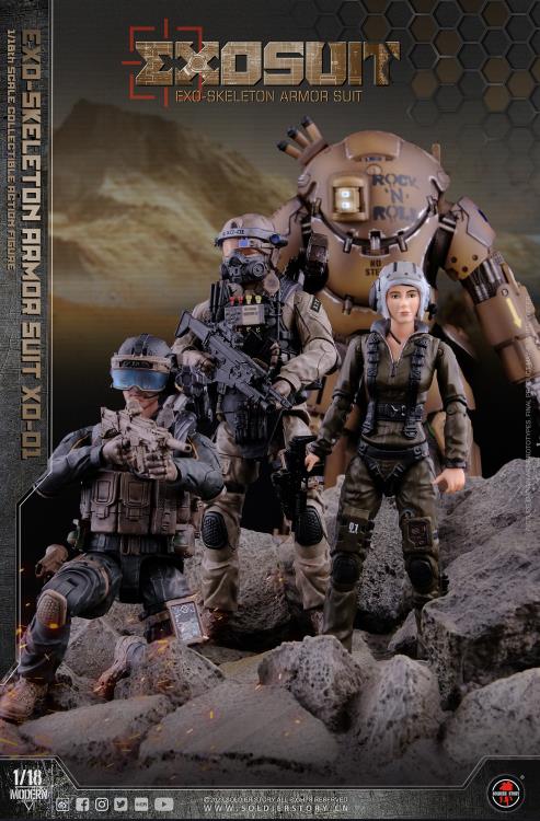 Future Series EXO-Skeleton Armor Suit XO-01 1/18 Scale Figure Set Gallery Image 16