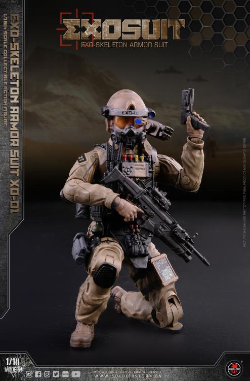 Future Series EXO-Skeleton Armor Suit XO-01 1/18 Scale Figure Set Gallery Image 10