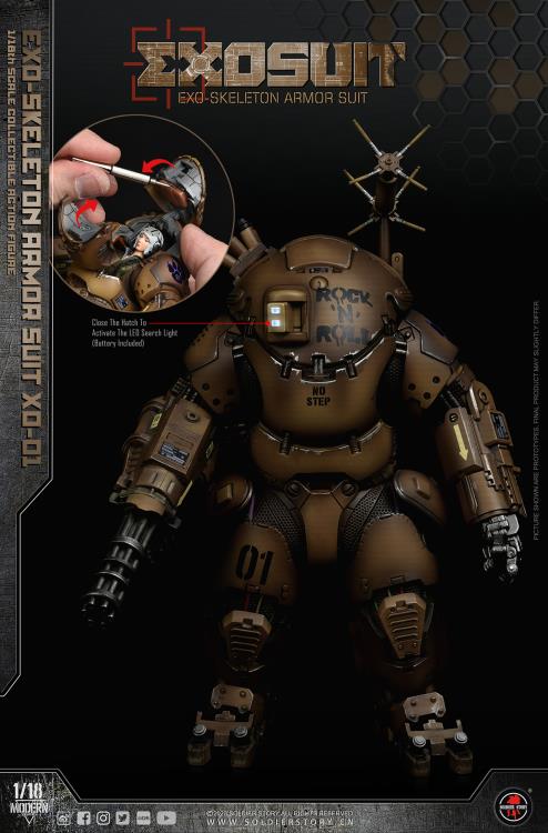 Future Series EXO-Skeleton Armor Suit XO-01 1/18 Scale Figure Set Gallery Image 19
