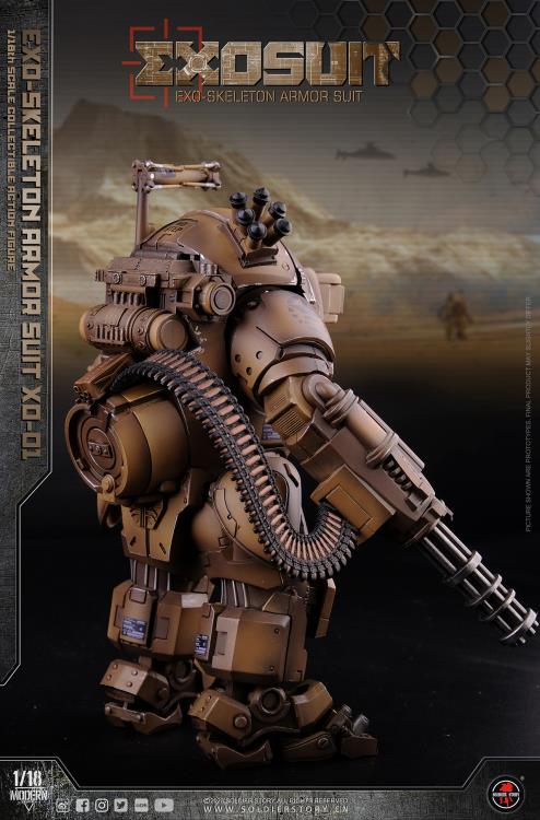 Future Series EXO-Skeleton Armor Suit XO-01 1/18 Scale Figure Set Gallery Image 6