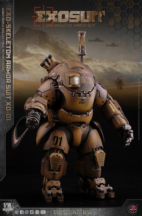Future Series EXO-Skeleton Armor Suit XO-01 1/18 Scale Figure Set Gallery Image 4
