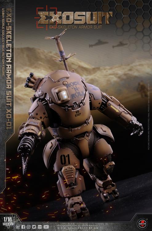 Future Series EXO-Skeleton Armor Suit XO-01 1/18 Scale Figure Set Gallery Image 3