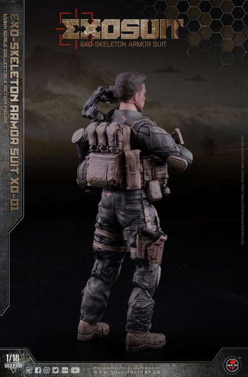 Future Series EXO-Skeleton Armor Suit XO-01 1/18 Scale Figure Set Gallery Image 15