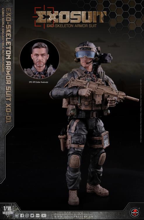 Future Series EXO-Skeleton Armor Suit XO-01 1/18 Scale Figure Set Gallery Image 14