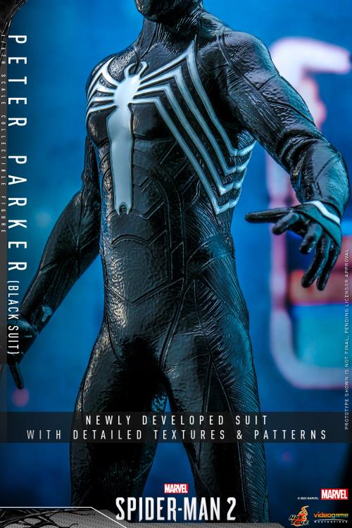 Marvel's Spider-Man 2 VGM56 Spider-Man (Black Suit) 1/6th Scale Collectible Figure Gallery Image 15