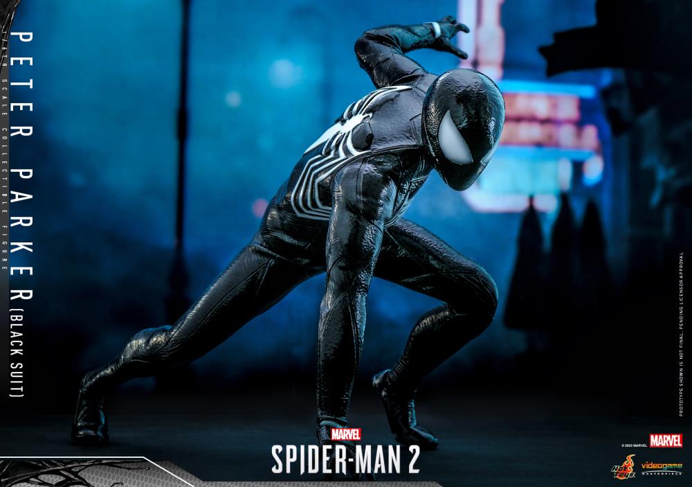 Marvel's Spider-Man 2 VGM56 Spider-Man (Black Suit) 1/6th Scale Collectible Figure Gallery Image 14