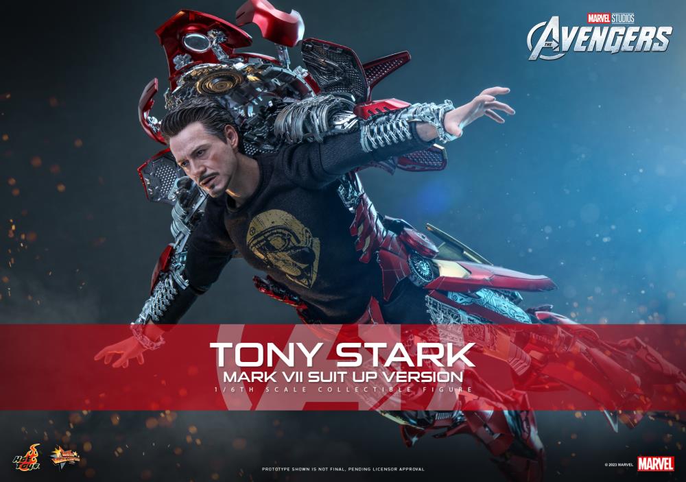 The Avengers MMS718 Tony Stark (Mark VII Suit-Up Ver.) 1/6th Scale Collectible Figure Gallery Image 3