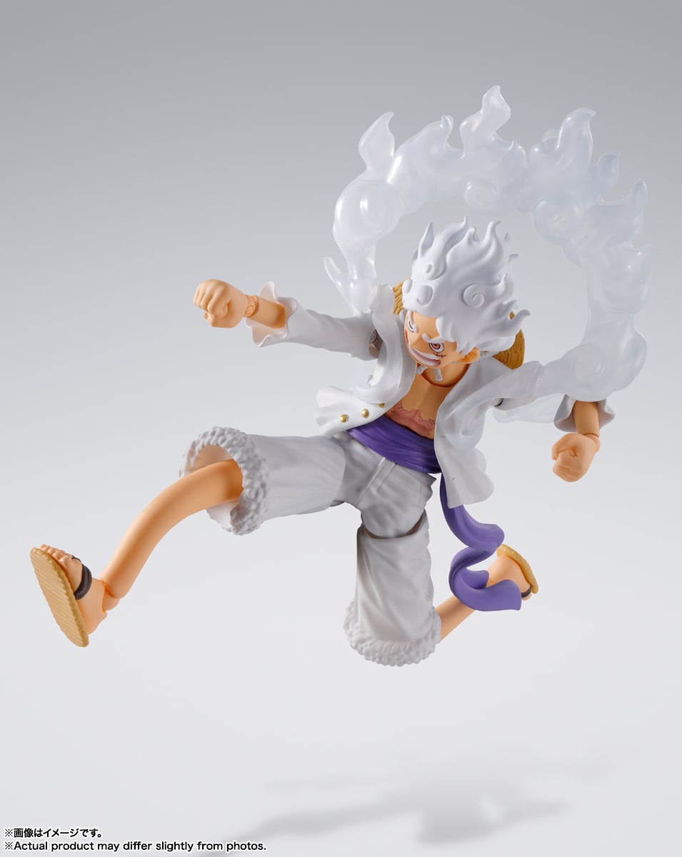 One Piece S.H.Figuarts Monkey D. Luffy (Gear 5) Action Figure Gallery Image 4