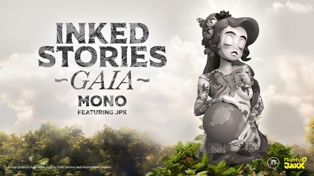 Inked Stories: Gaia (Mono Edition) ft. JPK Limited Edition Art Toy Gallery Image 6