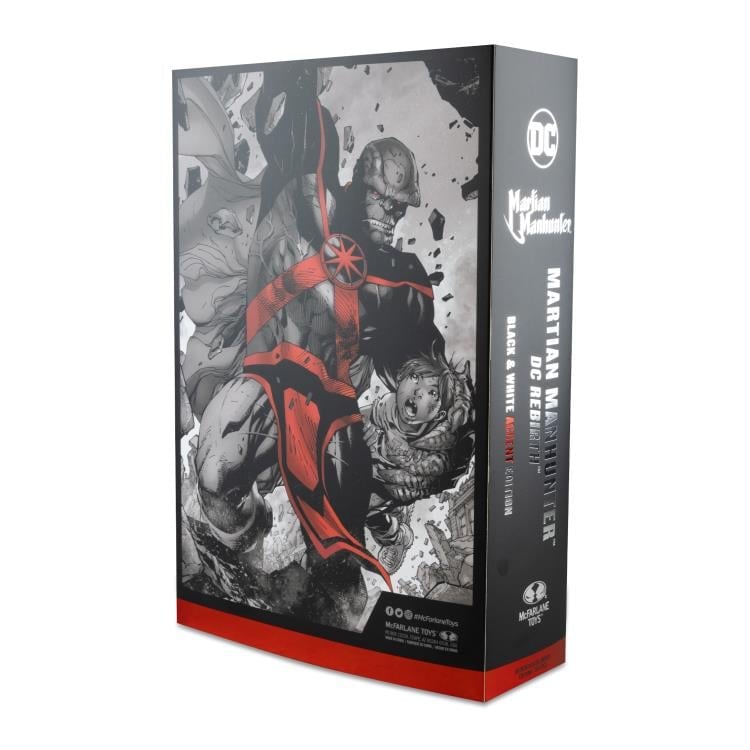 DC Rebirth DC Multiverse Martian Manhunter BBTS Exclusive Limited Black & White Accent Edition Action Figure Gallery Image 15