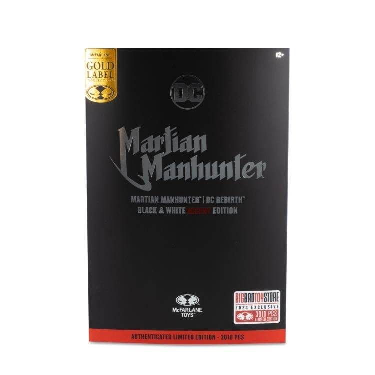 DC Rebirth DC Multiverse Martian Manhunter BBTS Exclusive Limited Black & White Accent Edition Action Figure Gallery Image 12