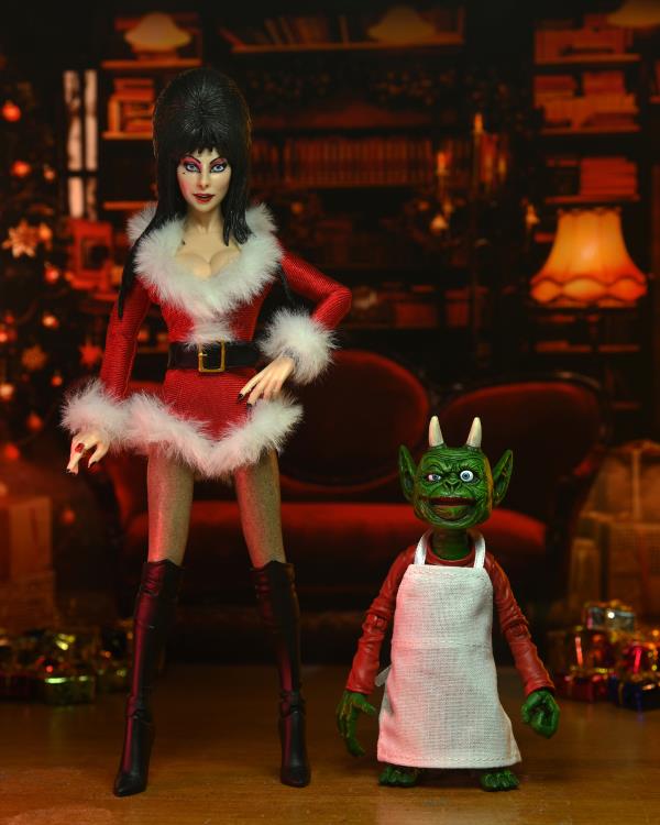 Elvira, Mistress of the Dark Elvira (Very Scary X-Mas Ver.) Deluxe Clothed Action Figure Gallery Image 3