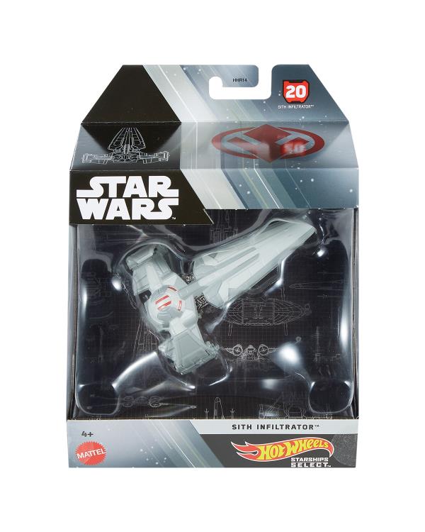 Star Wars Hot Wheels Starships Select Sith Infiltrator Gallery Image 7