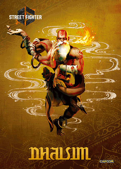 Street Fighter 6 PLAX Dhalsim Lenticular Frame Gallery Image 3